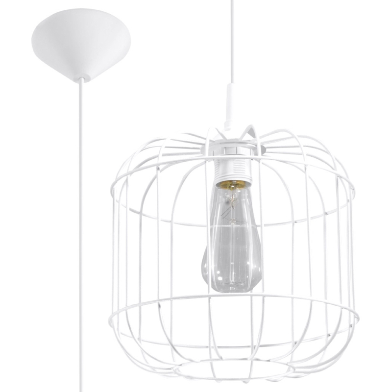 Lampa wisząca CELTA biała SOLLUX SL.0295