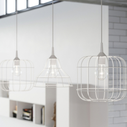 Lampa wisząca CELTA biała SOLLUX SL.0295
