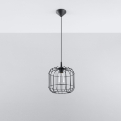 Lampa wisząca CELTA czarna SOLLUX SL.0296