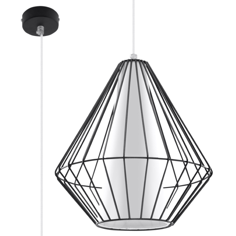 Lampa wisząca DEMI czarna SOLLUX SL.0298