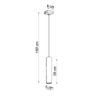Lampa wisząca LAGOS 1 czarny SOLLUX SL.0327