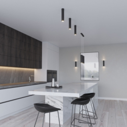 Lampa wisząca LAGOS 1 czarny SOLLUX SL.0327