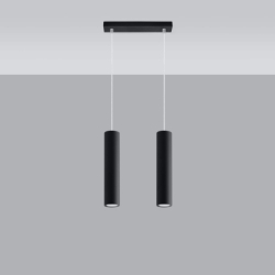 Lampa wisząca LAGOS 2 czarny SOLLUX SL.0328