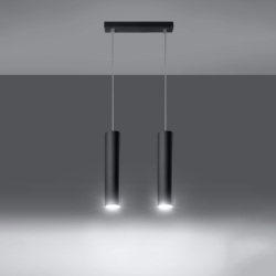 Lampa wisząca LAGOS 2 czarny SOLLUX SL.0328