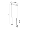 Lampa wisząca LAGOS 2 czarny SOLLUX SL.0328