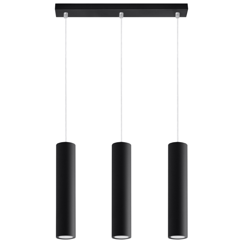 Lampa wisząca LAGOS 3L czarny SOLLUX SL.0329