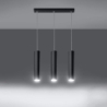 Lampa wisząca LAGOS 3L czarny SOLLUX SL.0329