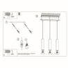 Lampa wisząca LAGOS 3L czarny SOLLUX SL.0329