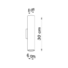 Kinkiet LAGOS 2 czarny SOLLUX SL.0330