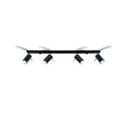 Plafon RING 4L czarny SOLLUX SL.0332