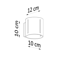 Kinkiet INEZ szary SOLLUX SL.0354