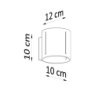 Kinkiet INEZ szary SOLLUX SL.0354