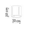 Plafon INEZ czarny SOLLUX SL.0356