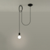 Lampa wisząca EDISON 1 LONG czarny SOLLUX SL.0369