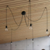 Lampa wisząca EDISON 1 LONG czarny SOLLUX SL.0369