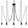 Żyrandol EDISON 5 czarny SOLLUX SL.0371