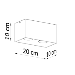 Plafon QUAD MAXI biały SOLLUX SL.0380