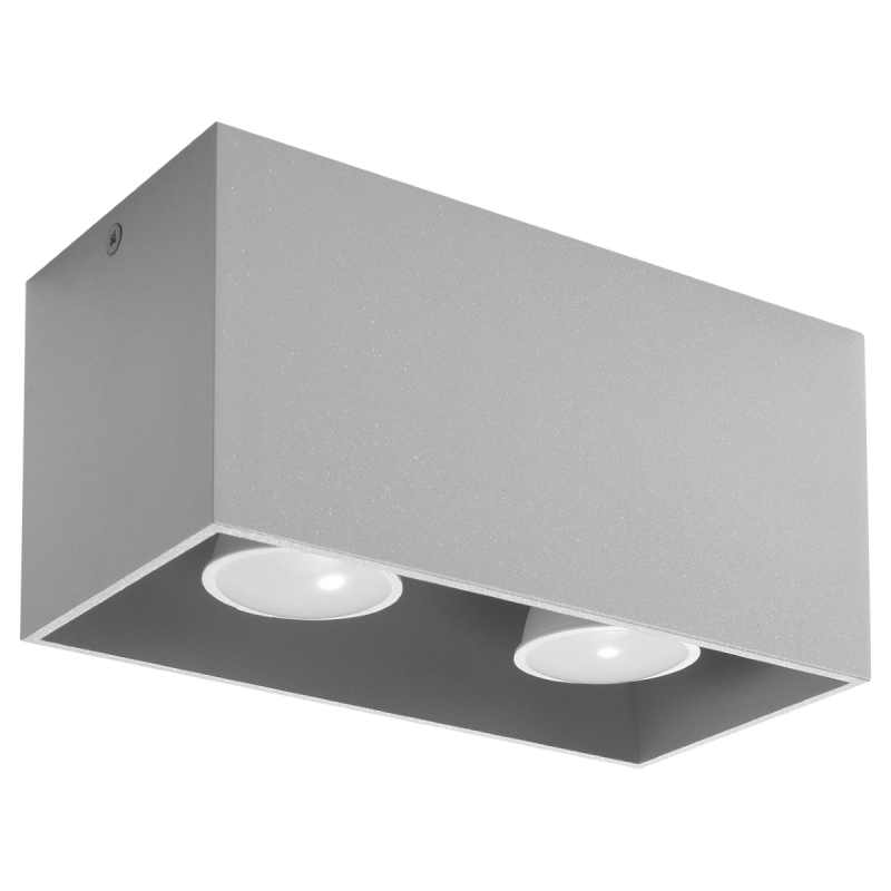 Plafon QUAD MAXI szary SOLLUX SL.0382