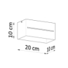Plafon LOBO MAXI szary SOLLUX SL.0385