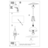 Lampa wisząca CASCO biała/naturalne drewno SOLLUX SL.0388