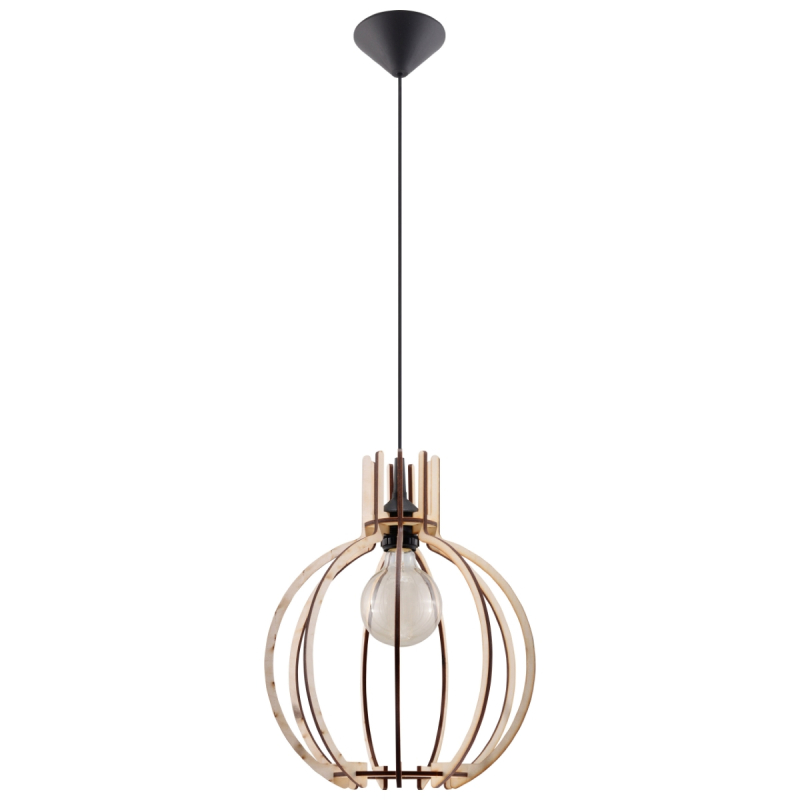 Lampa wisząca ARANCIA naturalne drewno SOLLUX SL.0391