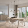 Lampa wisząca ARANCIA naturalne drewno SOLLUX SL.0391