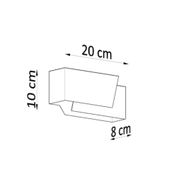 Kinkiet PIEGARE biały SOLLUX SL.0394
