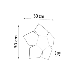 Kinkiet PENTA biały SOLLUX SL.0422