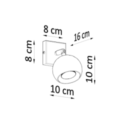 Kinkiet OCULARE biały SOLLUX SL.0437