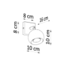 Kinkiet OCULARE czarny SOLLUX SL.0443