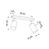 Plafon RING 2 szary SOLLUX SL.0450
