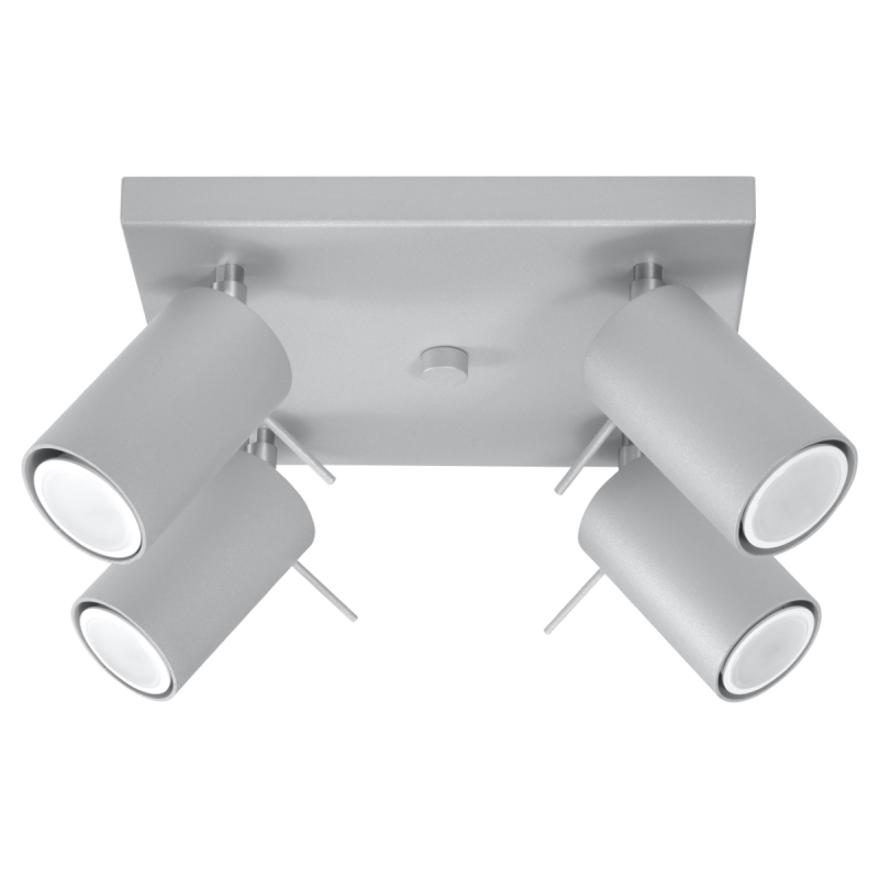 Plafon RING 4 szary SOLLUX SL.0452