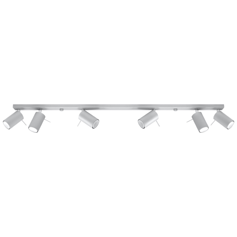 Plafon RING 6L szary SOLLUX SL.0454