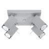 Plafon MERIDA 4 szary SOLLUX SL.0458