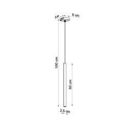 Lampa wisząca PASTELO 1 biała SOLLUX SL.0465