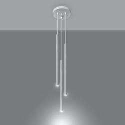 Lampa wisząca PASTELO 3P biała SOLLUX SL.0467
