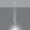 Lampa wisząca PASTELO 3P biała SOLLUX SL.0467