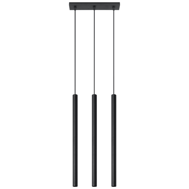 Lampa wisząca PASTELO 3 czarna SOLLUX SL.0470