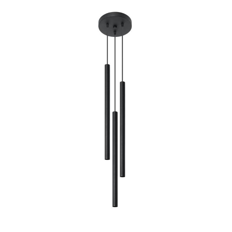 Lampa wisząca PASTELO 3P czarna SOLLUX SL.0471