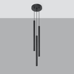 Lampa wisząca PASTELO 3P czarna SOLLUX SL.0471