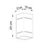 Kinkiet BLOCCO szary SOLLUX SL.0479