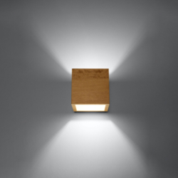 Kinkiet QUAD naturalne drewno SOLLUX SL.0491
