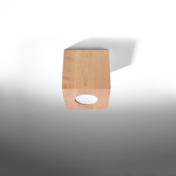 Plafon QUAD naturalne drewno SOLLUX SL.0493