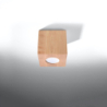 Plafon QUAD naturalne drewno SOLLUX SL.0493