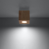 Plafon QUAD naturalne drewno SOLLUX SL.0493