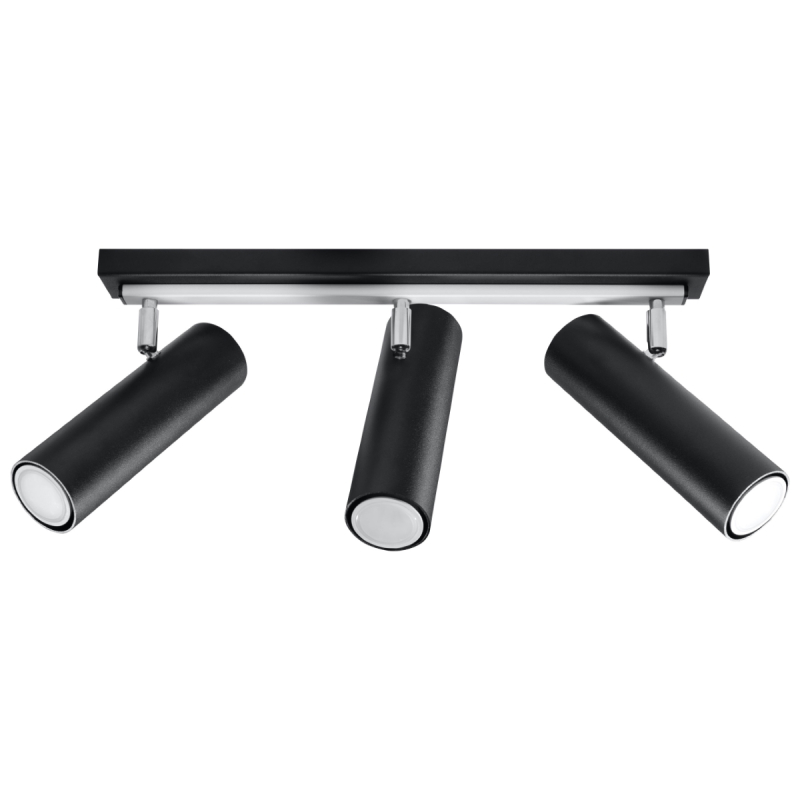 Plafon DIREZIONE 3 czarny SOLLUX SL.0501