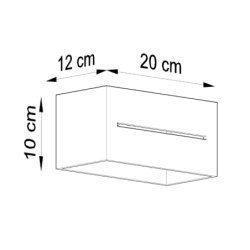 Kinkiet LOBO MAXI szary SOLLUX SL.0529