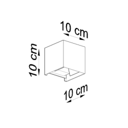 Kinkiet LUCA biały LED IP54 SOLLUX SL.0544
