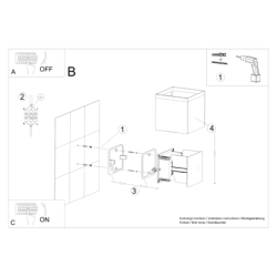 Kinkiet LUCA czarny LED IP54 SOLLUX SL.0545