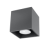 Plafon QUAD 1 antracyt SOLLUX SL.0567